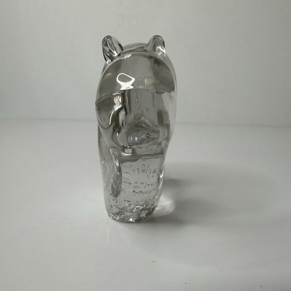 Clear Art Glass Snail Paperweight Figurine 3" Nature Minimalist Eclectic - Picture 2 of 16